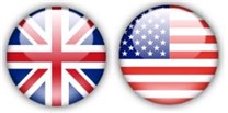 Vlag van Amerika en UK, Snelvertaler voor al uw vertalingen van en naar het Engels. Wij zijn uw vertaalbureau Engels,